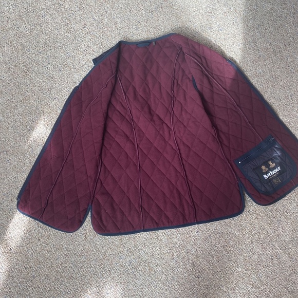 Barbour Betty Quilted Vest Navy Size 4 - Picture 4 of 7
